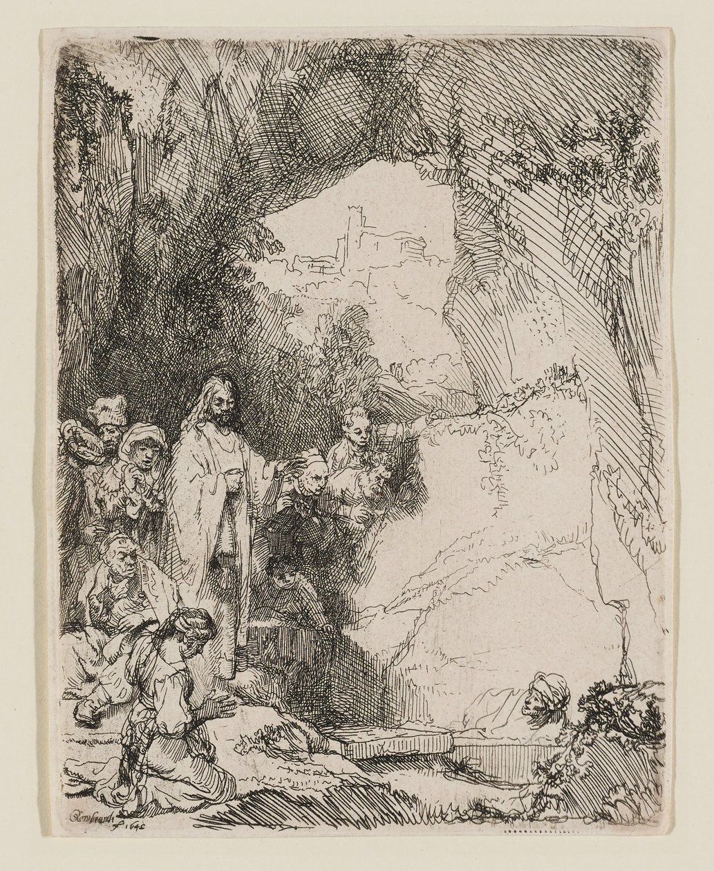 Lázár feltámasztása: a kisebb táblakép alkotó: Rembrandt van Rijn