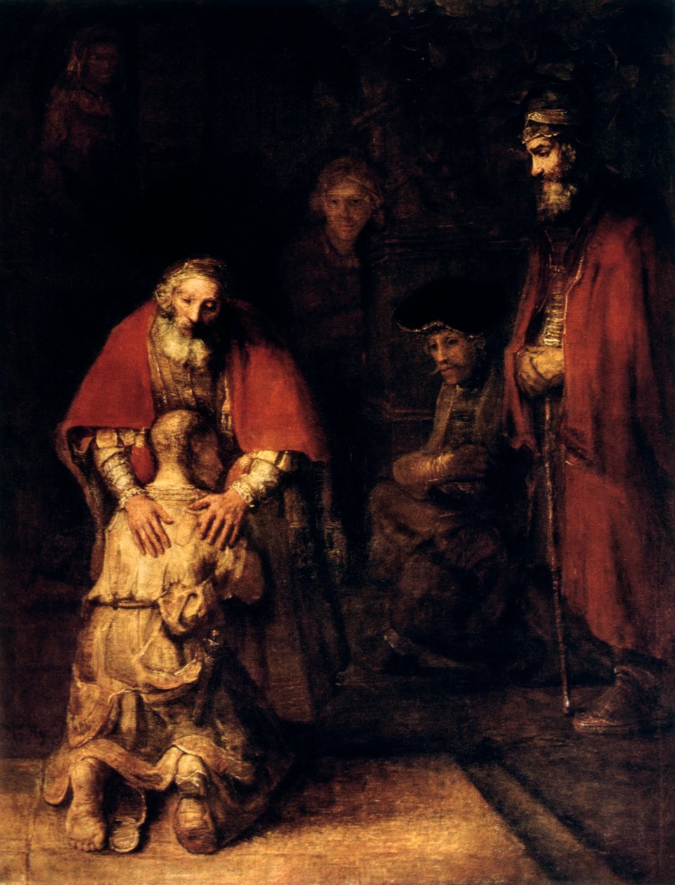 A tékozló fiú visszatérése, 1668 alkotó: Rembrandt van Rijn