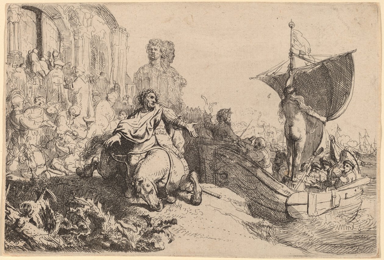 A szerencsehajó alkotó: Rembrandt van Rijn