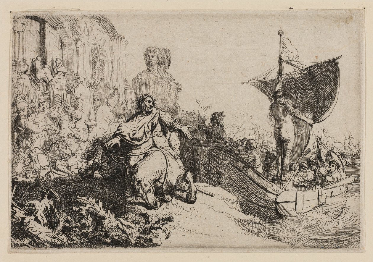 A szerencsehajó alkotó: Rembrandt van Rijn