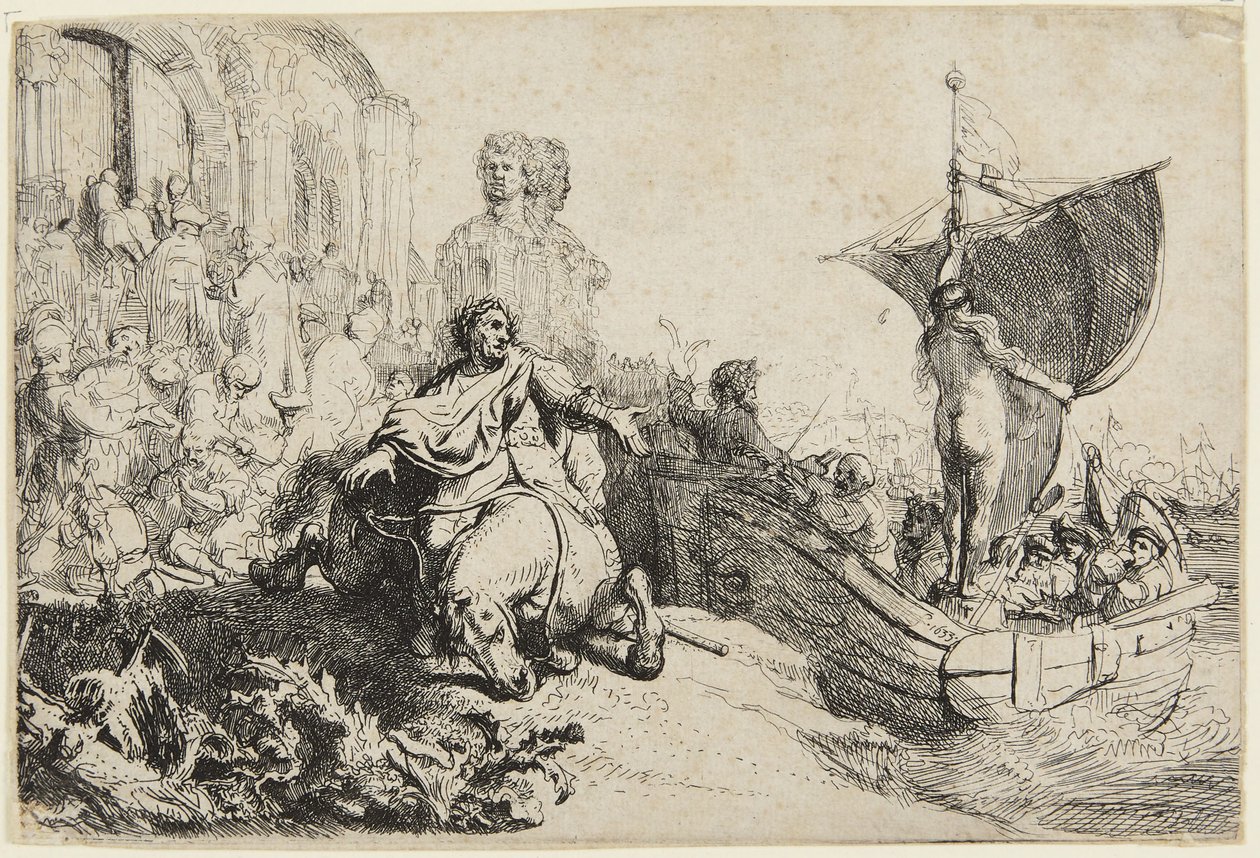 A szerencse hajója alkotó: Rembrandt van Rijn