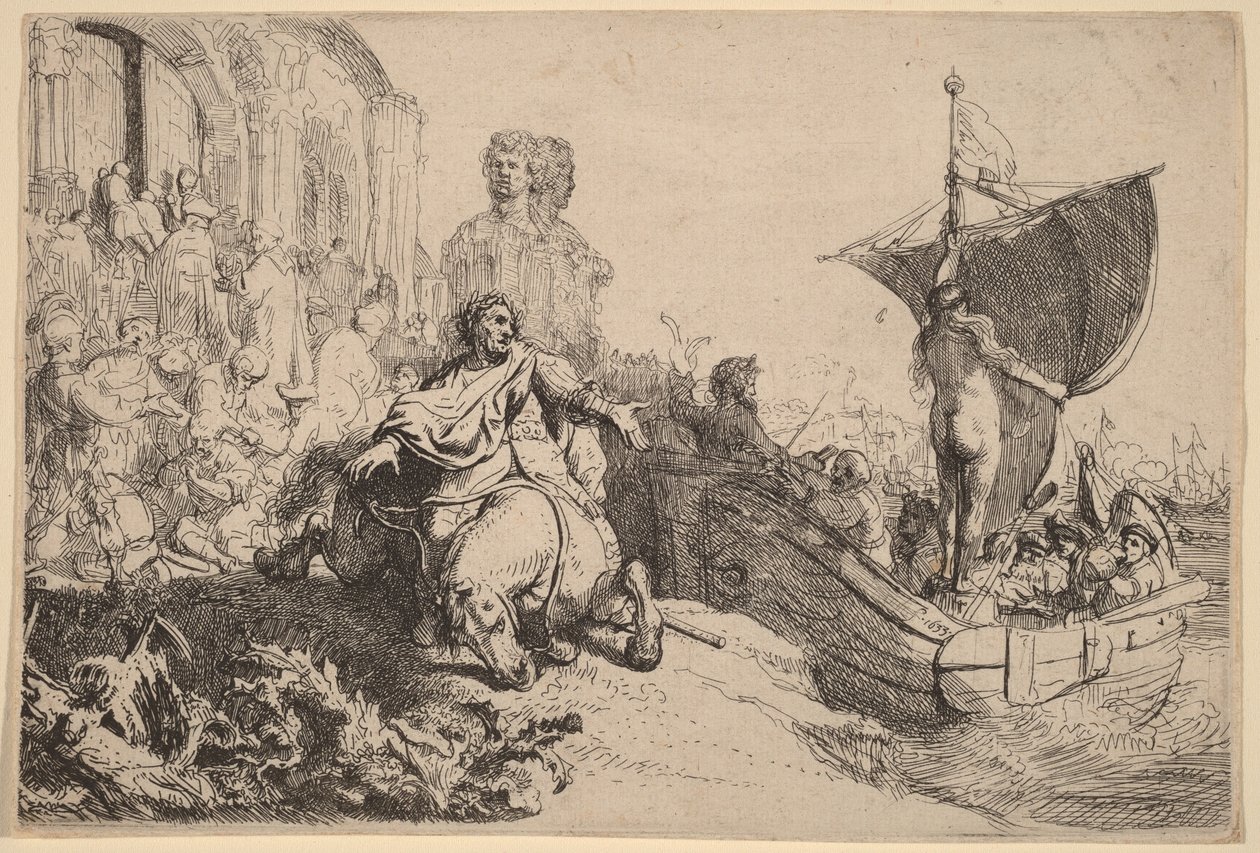 A szerencse hajója alkotó: Rembrandt van Rijn