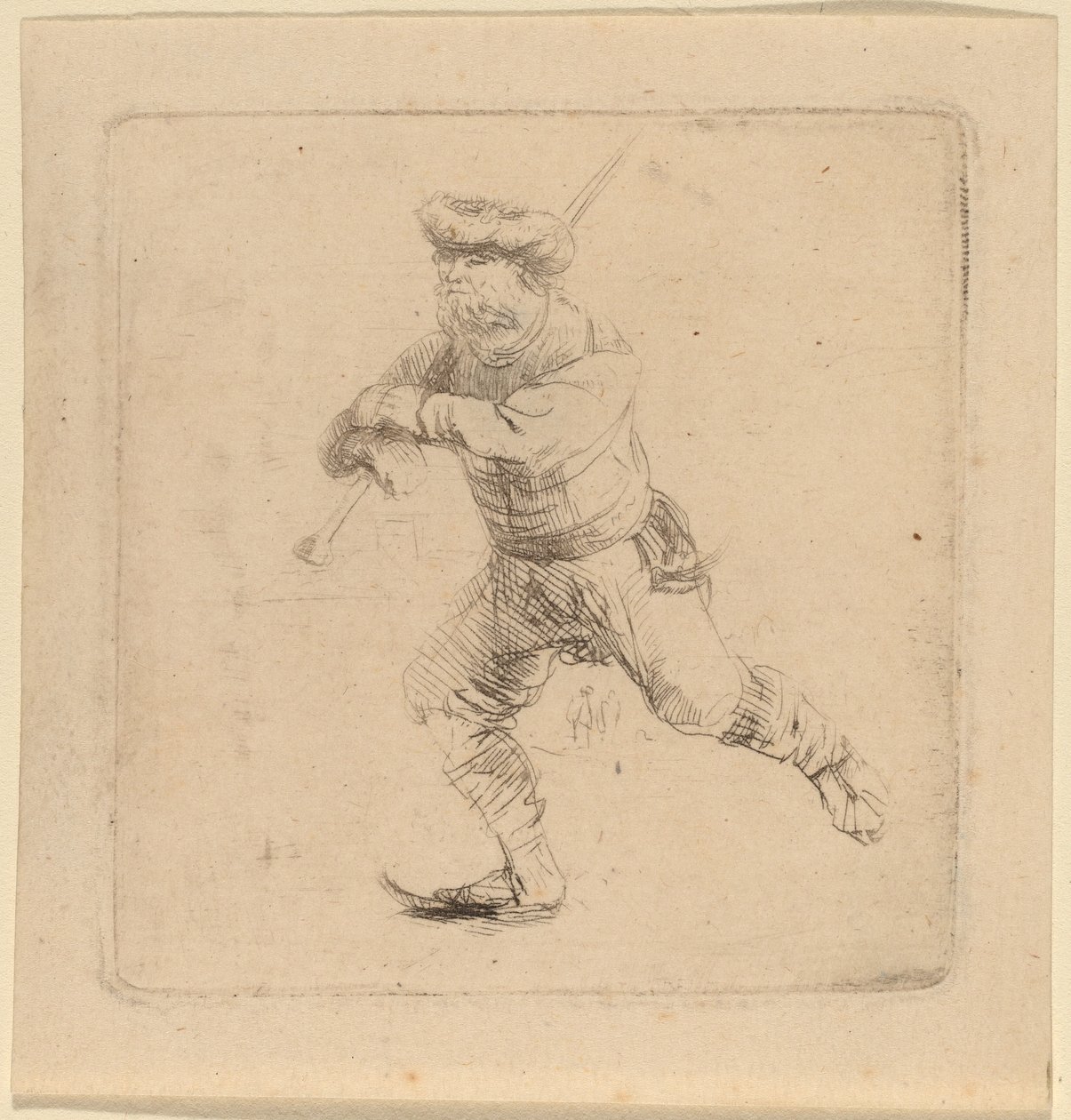 A Korcsolyázó alkotó: Rembrandt van Rijn
