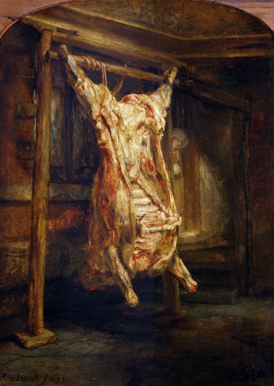 A levágott ökör, 1655 alkotó: Rembrandt van Rijn