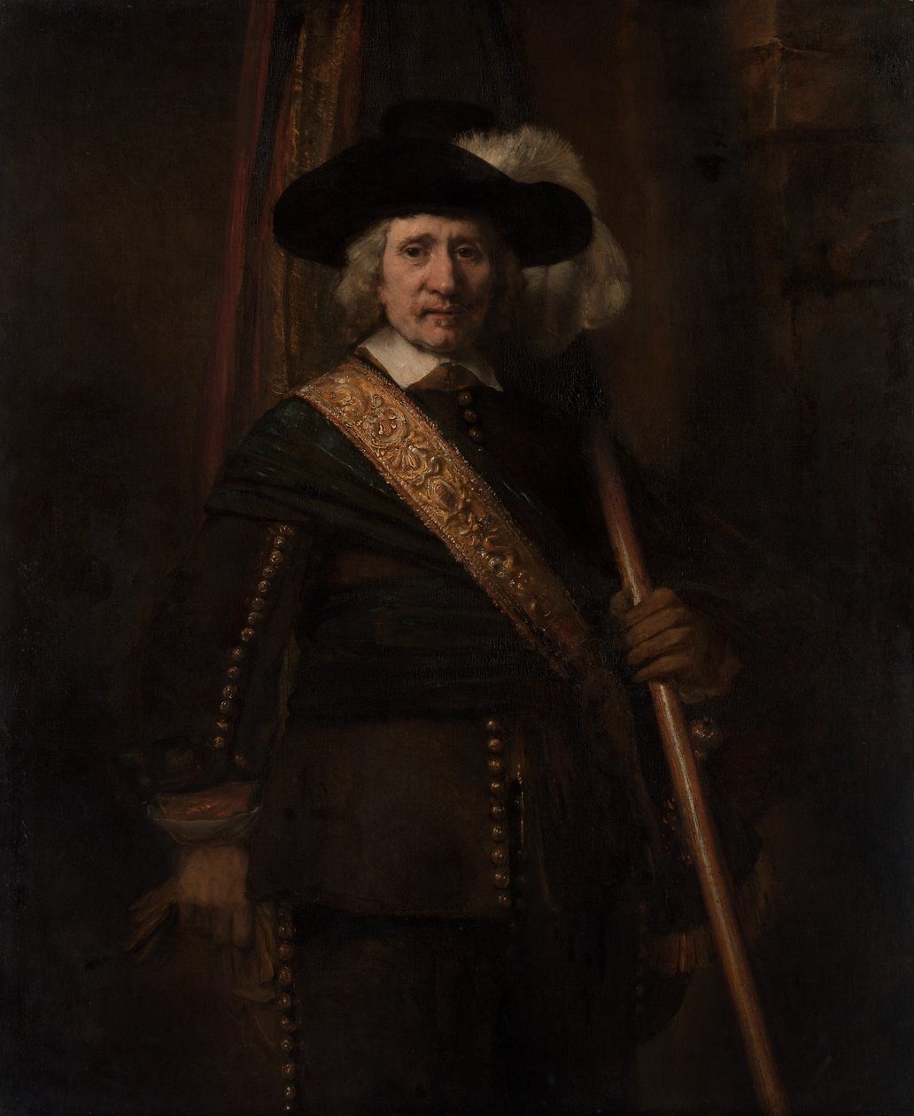 A zászlótartó Floris Soop, 1604-1657, 1654. alkotó: Rembrandt van Rijn