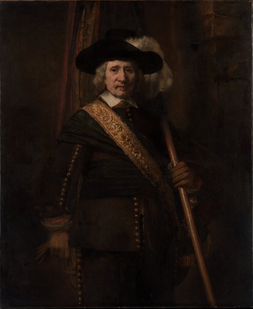 A zászlótartó, Floris Soop, 1654 alkotó: Rembrandt van Rijn