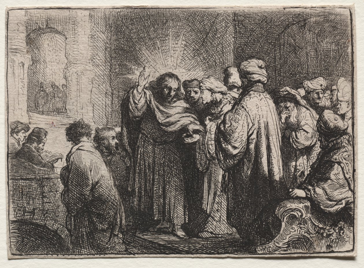 A Tribute Money alkotó: Rembrandt van Rijn