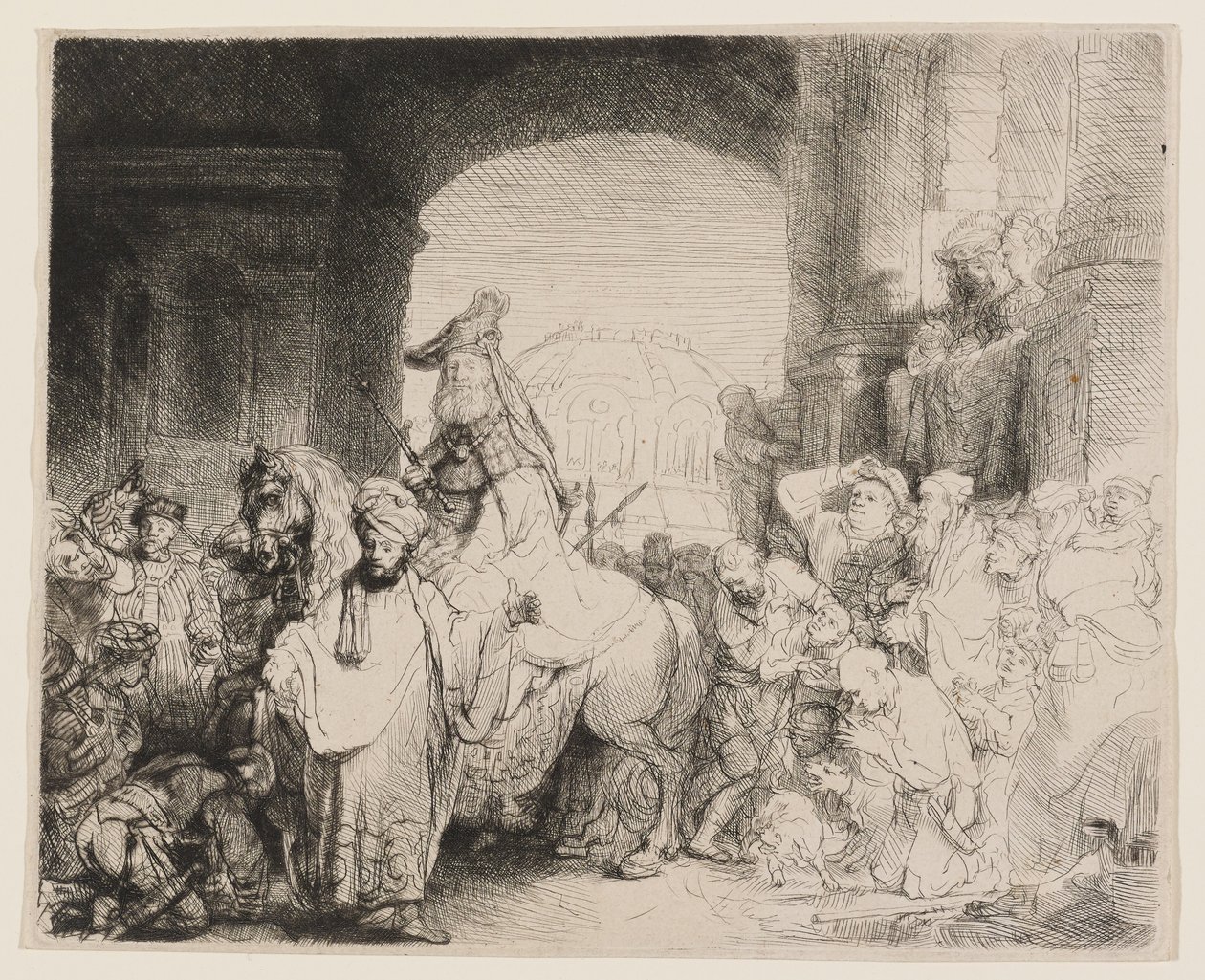 Mordechai diadala alkotó: Rembrandt van Rijn