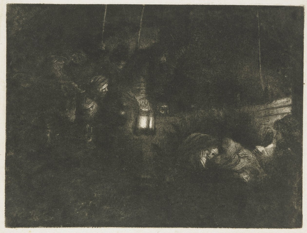 A pásztorok imádata: éjszakai darab alkotó: Rembrandt van Rijn