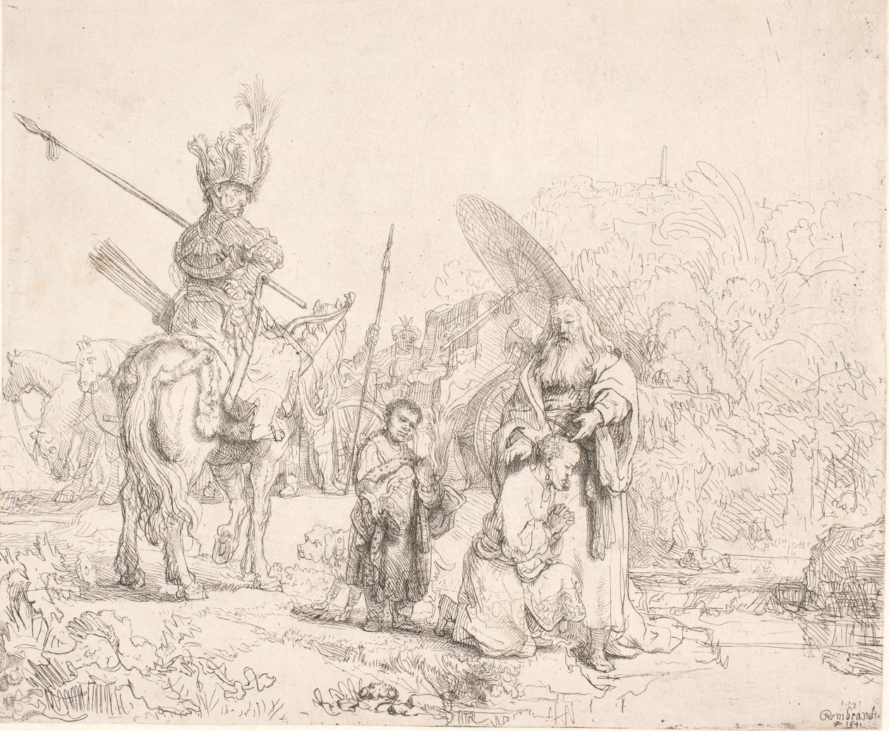 A eunuch keresztelése alkotó: Rembrandt van Rijn