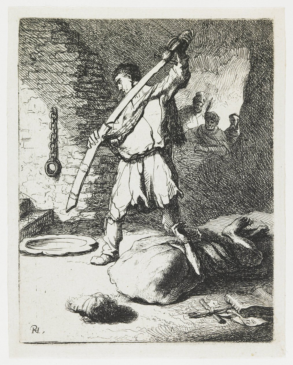 Keresztelő Szent János lefejezése alkotó: Rembrandt van Rijn
