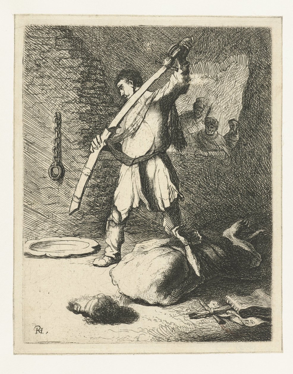 Keresztelő Szent János lefejezése alkotó: Rembrandt van Rijn