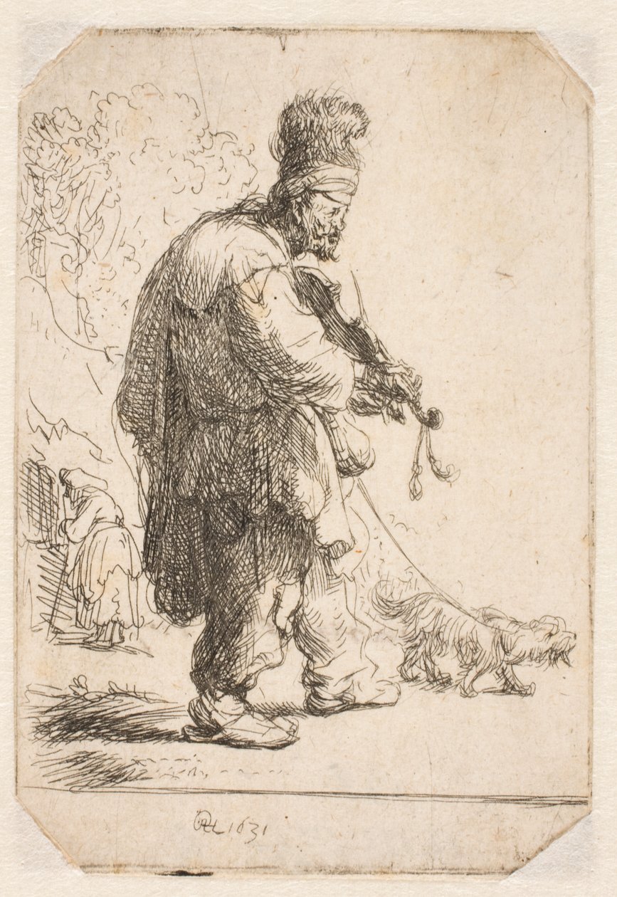 A vak hegedűs alkotó: Rembrandt van Rijn