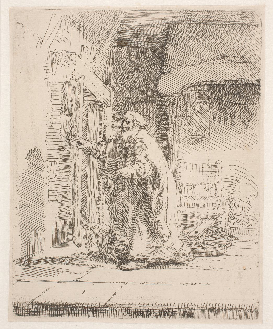 Tobit vaksága: a nagyobb méretű táblakép alkotó: Rembrandt van Rijn