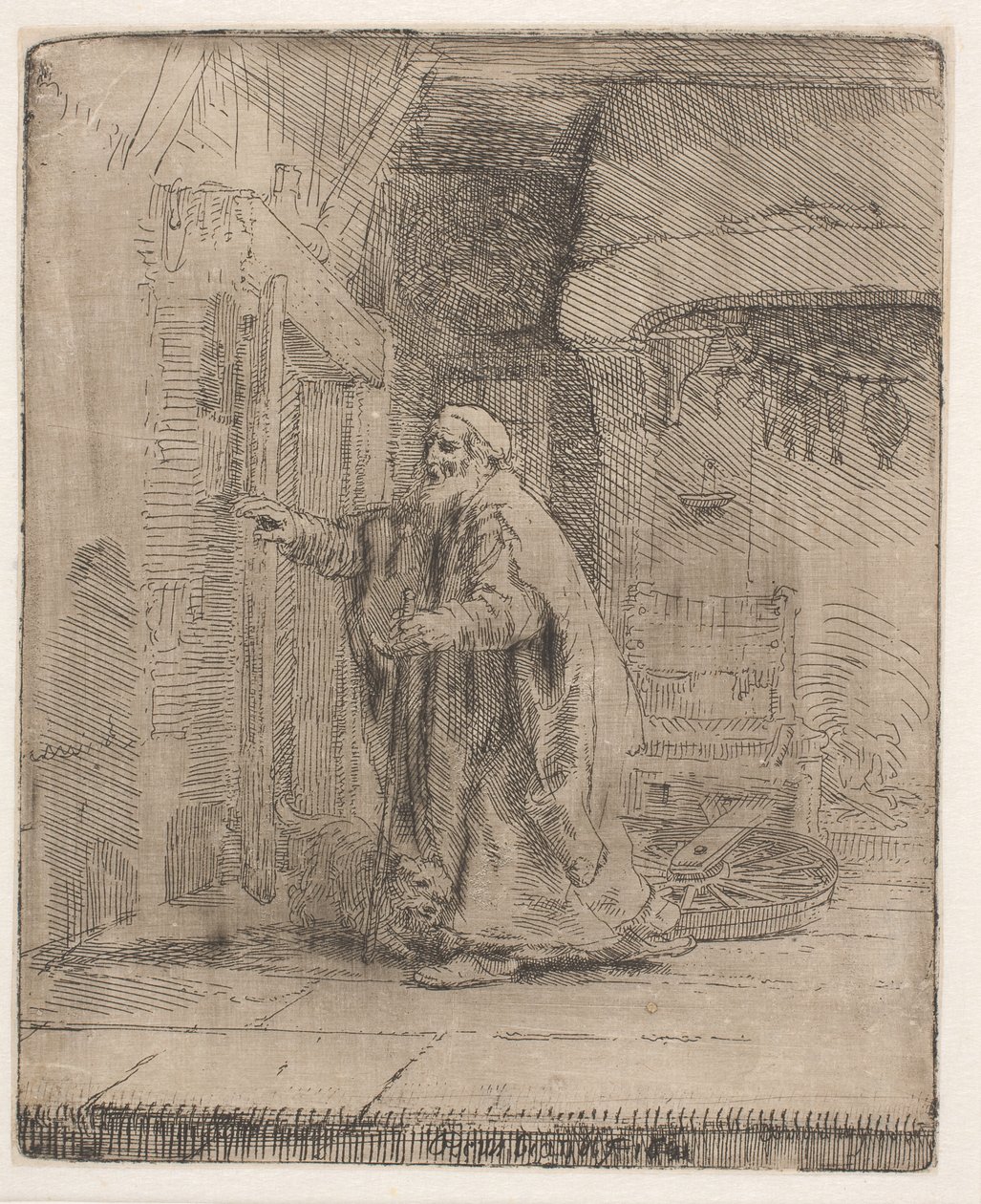 Tobit vaksága: a nagyobb méretű táblakép alkotó: Rembrandt van Rijn