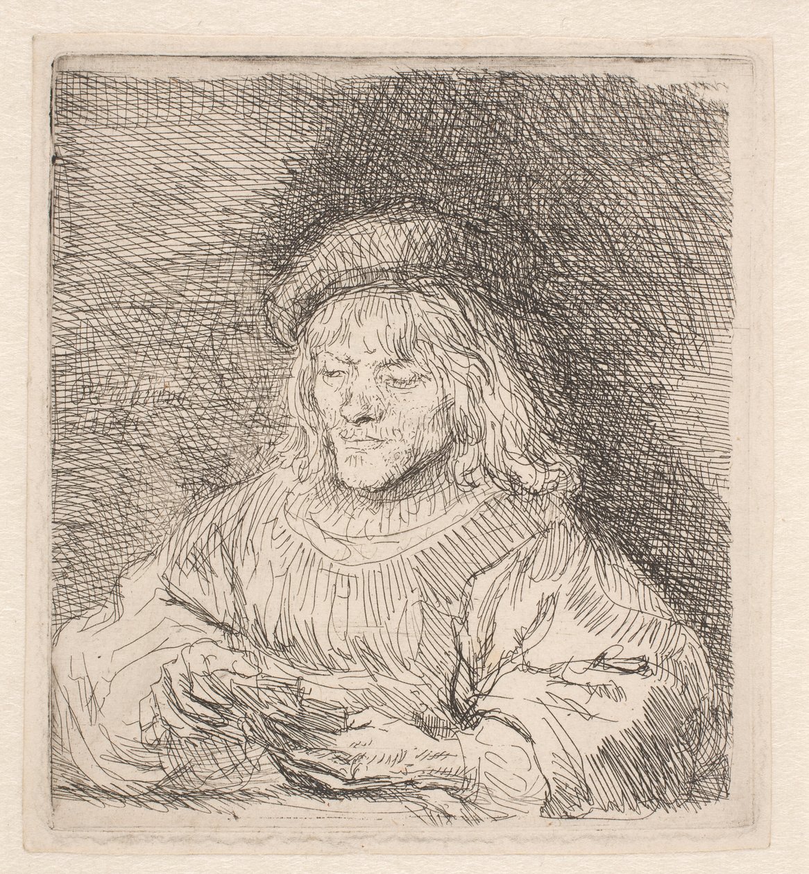 A kártyajátékos alkotó: Rembrandt van Rijn