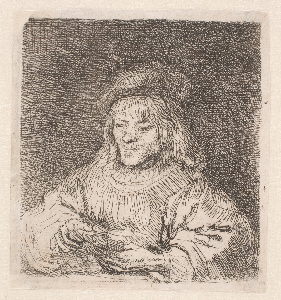A kártyajátékos alkotó: Rembrandt van Rijn