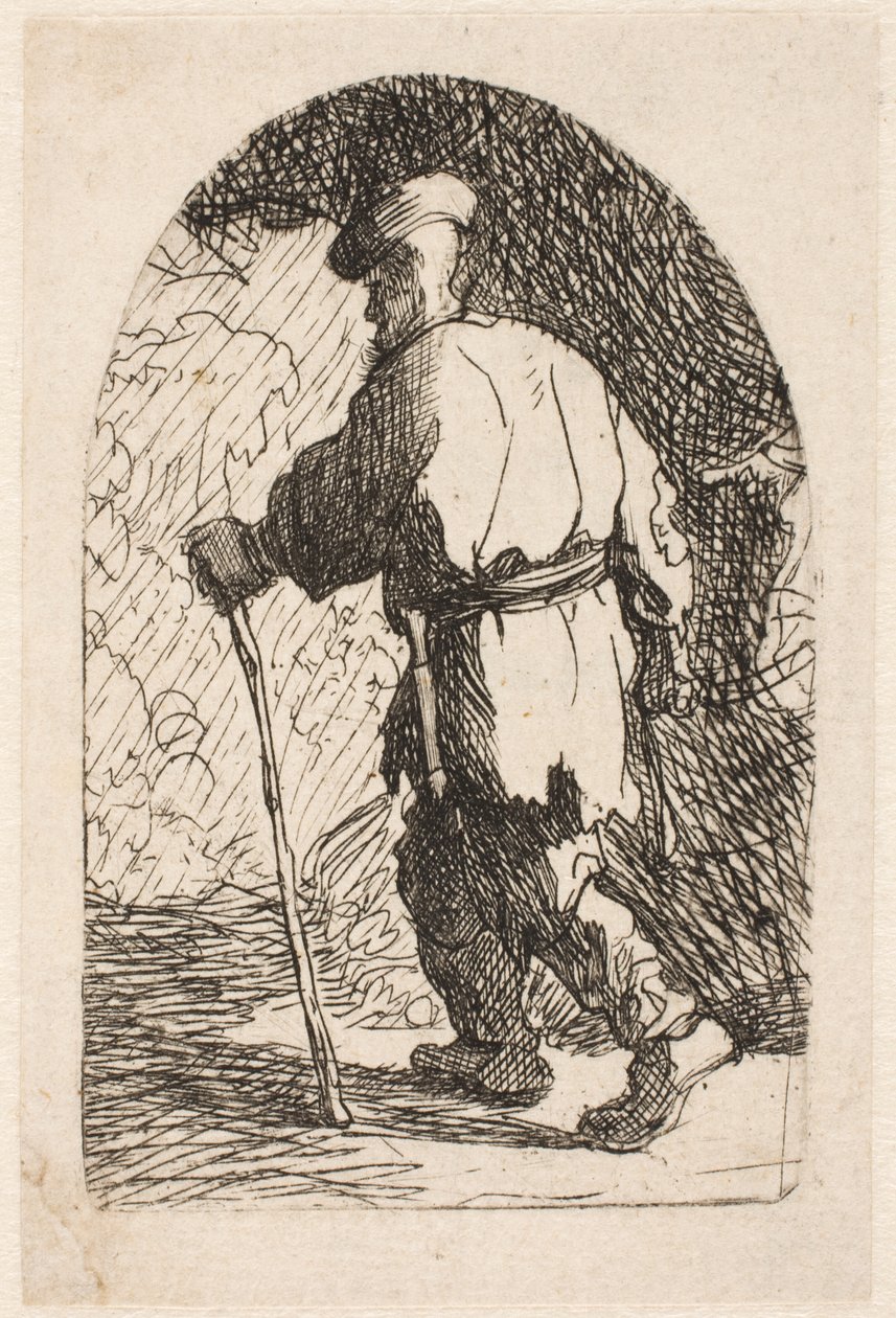 A menekülés Egyiptomba: vázlat alkotó: Rembrandt van Rijn