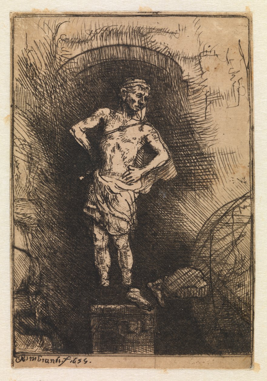 A Nebukadneccar által látott látomás alkotó: Rembrandt van Rijn
