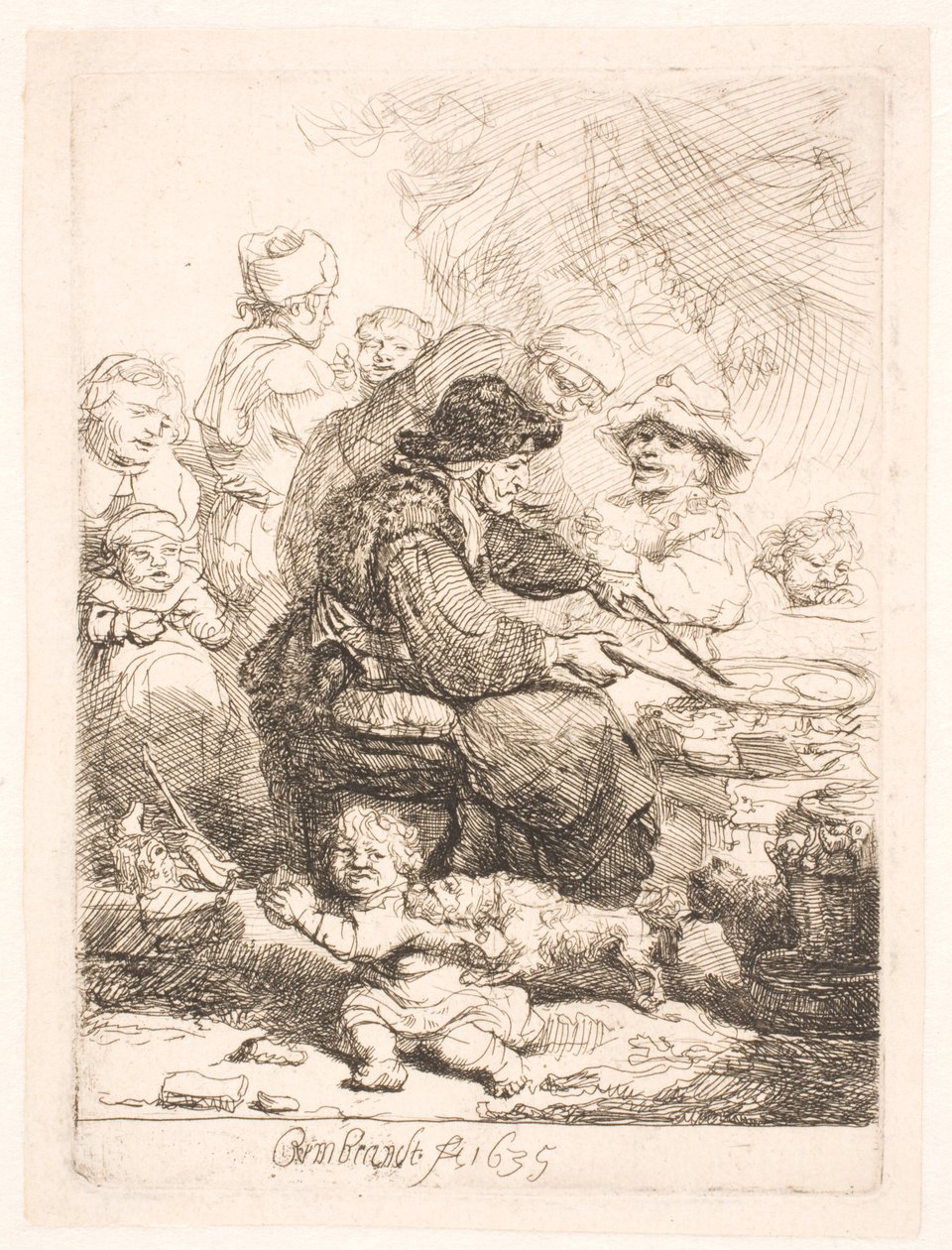 A palacsinta nő alkotó: Rembrandt van Rijn