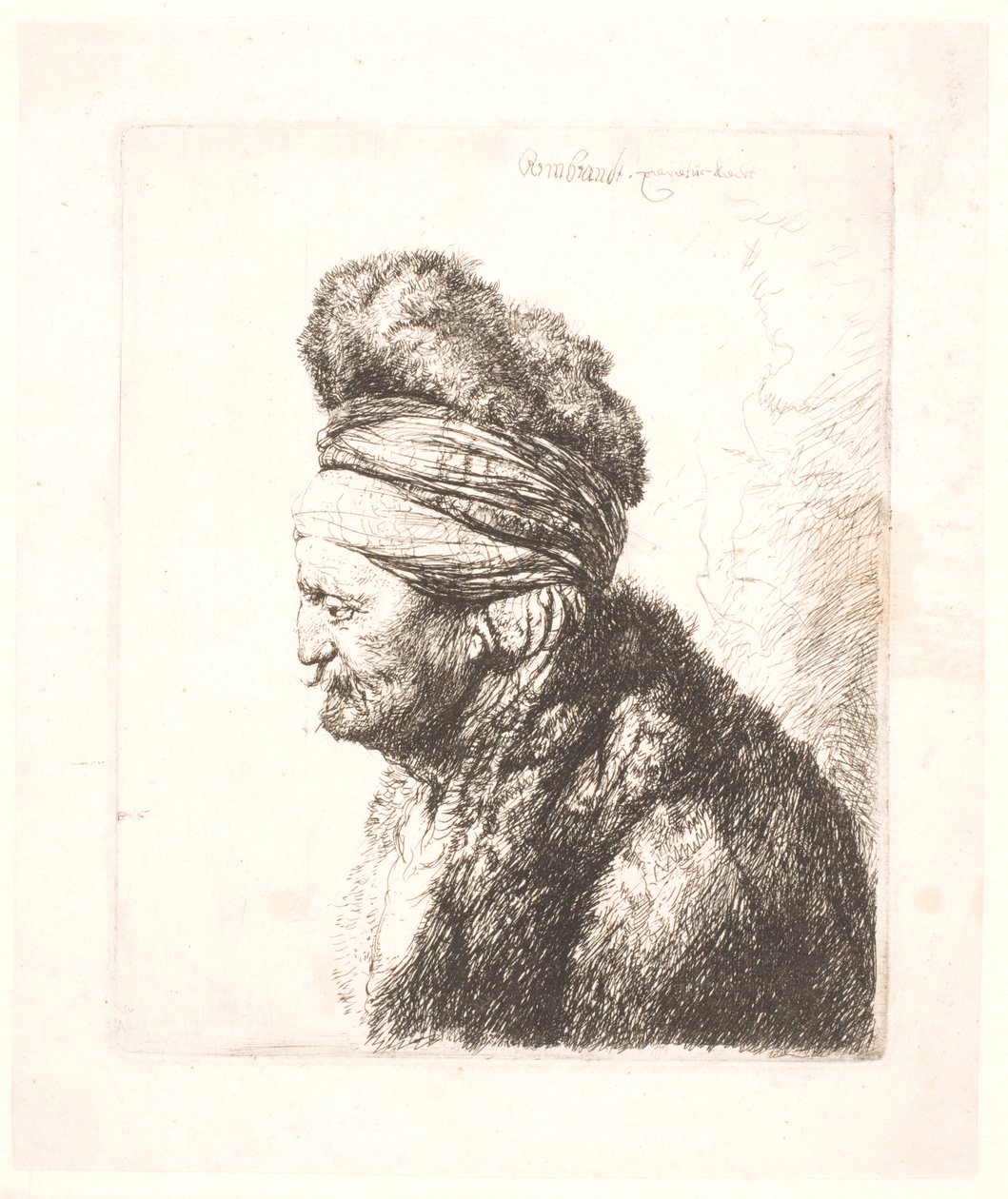A második keleti fej (Rembrandt apja?) alkotó: Rembrandt van Rijn