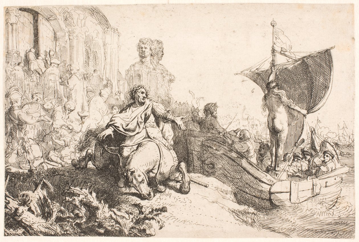 A Szerencse hajója alkotó: Rembrandt van Rijn