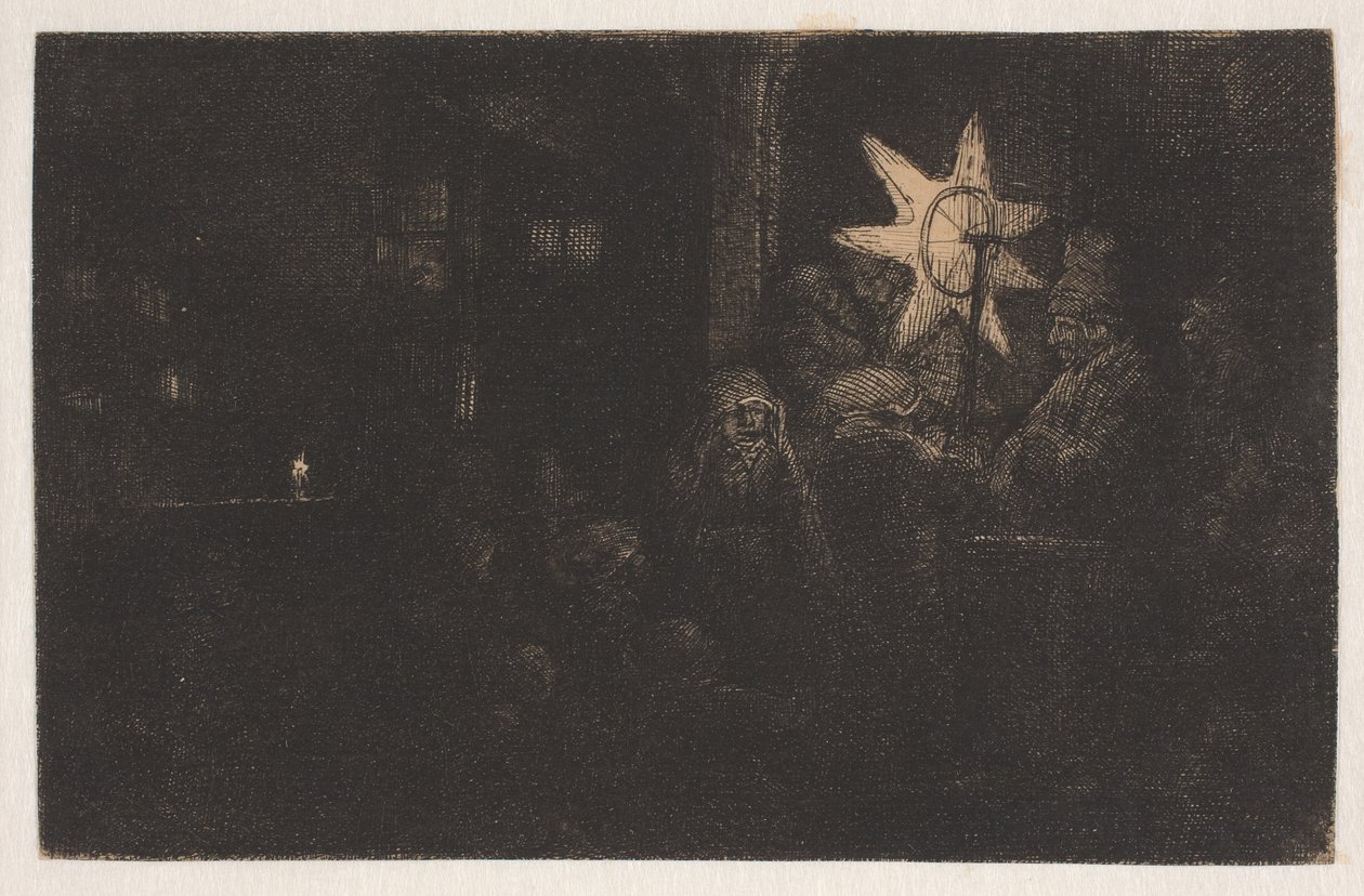 A királyok csillaga: egy éjszakai darab alkotó: Rembrandt van Rijn