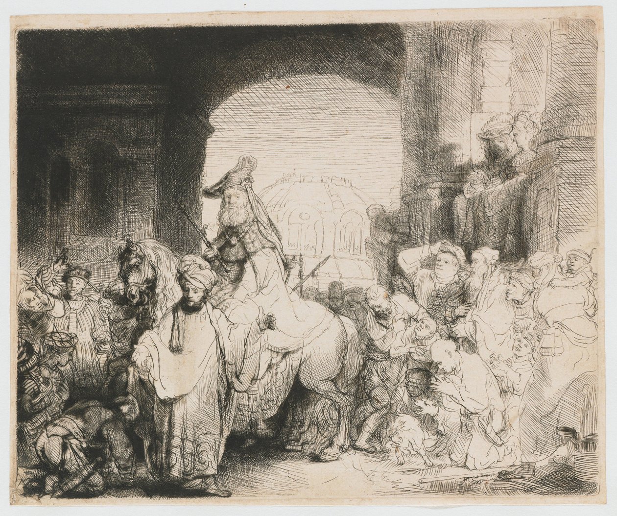 Mordechai diadala alkotó: Rembrandt van Rijn