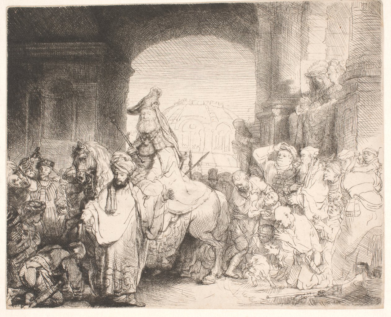 Mordechai diadala alkotó: Rembrandt van Rijn