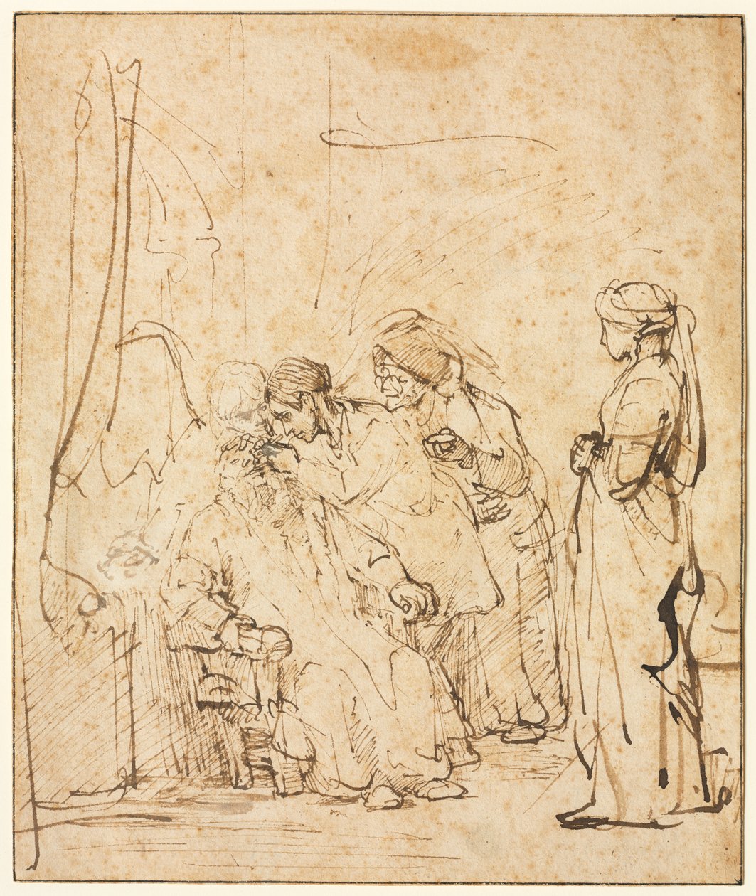 Tóbiás meggyógyítja apja vakságát alkotó: Rembrandt van Rijn
