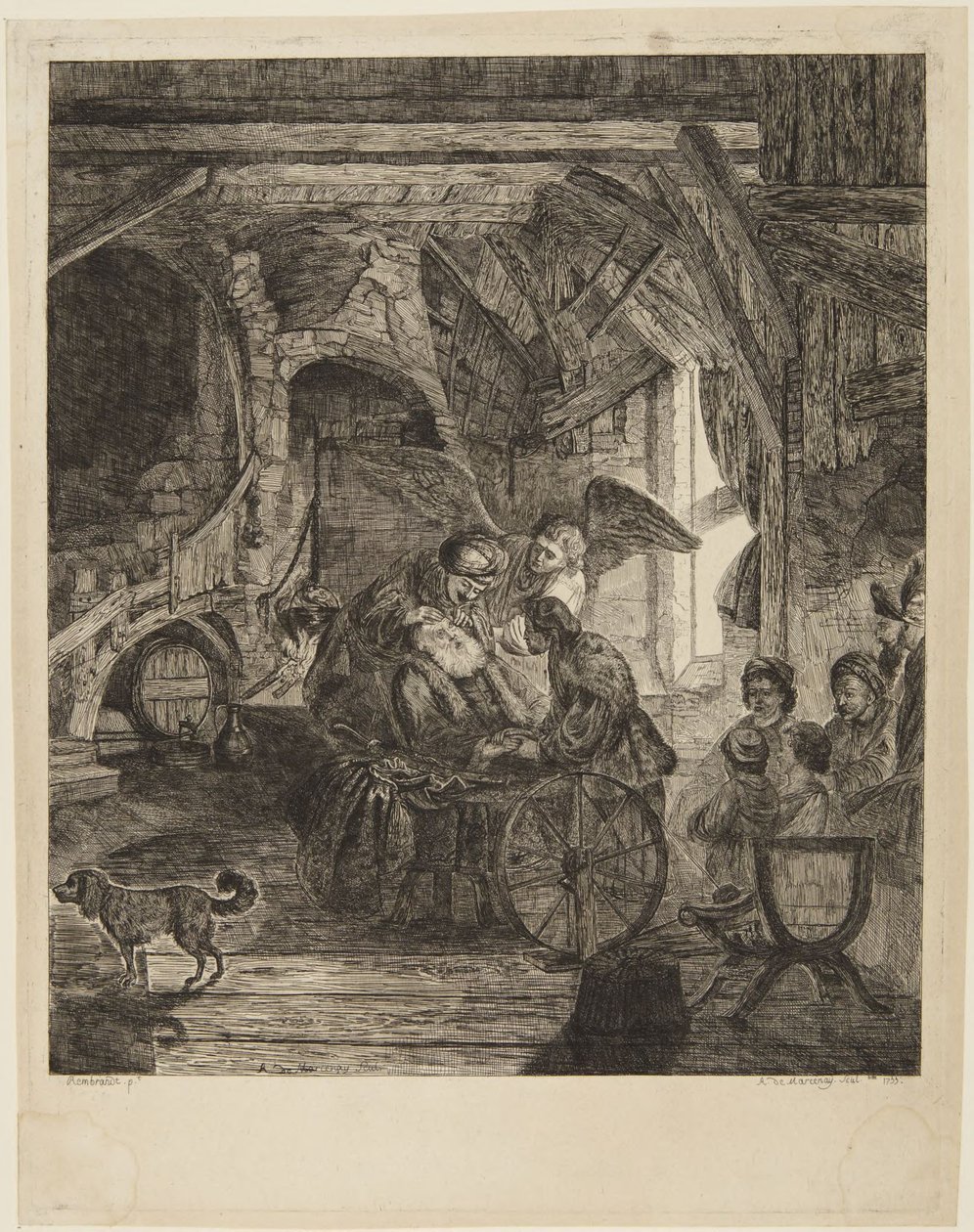 Tóbiás visszanyeri látását alkotó: Rembrandt van Rijn