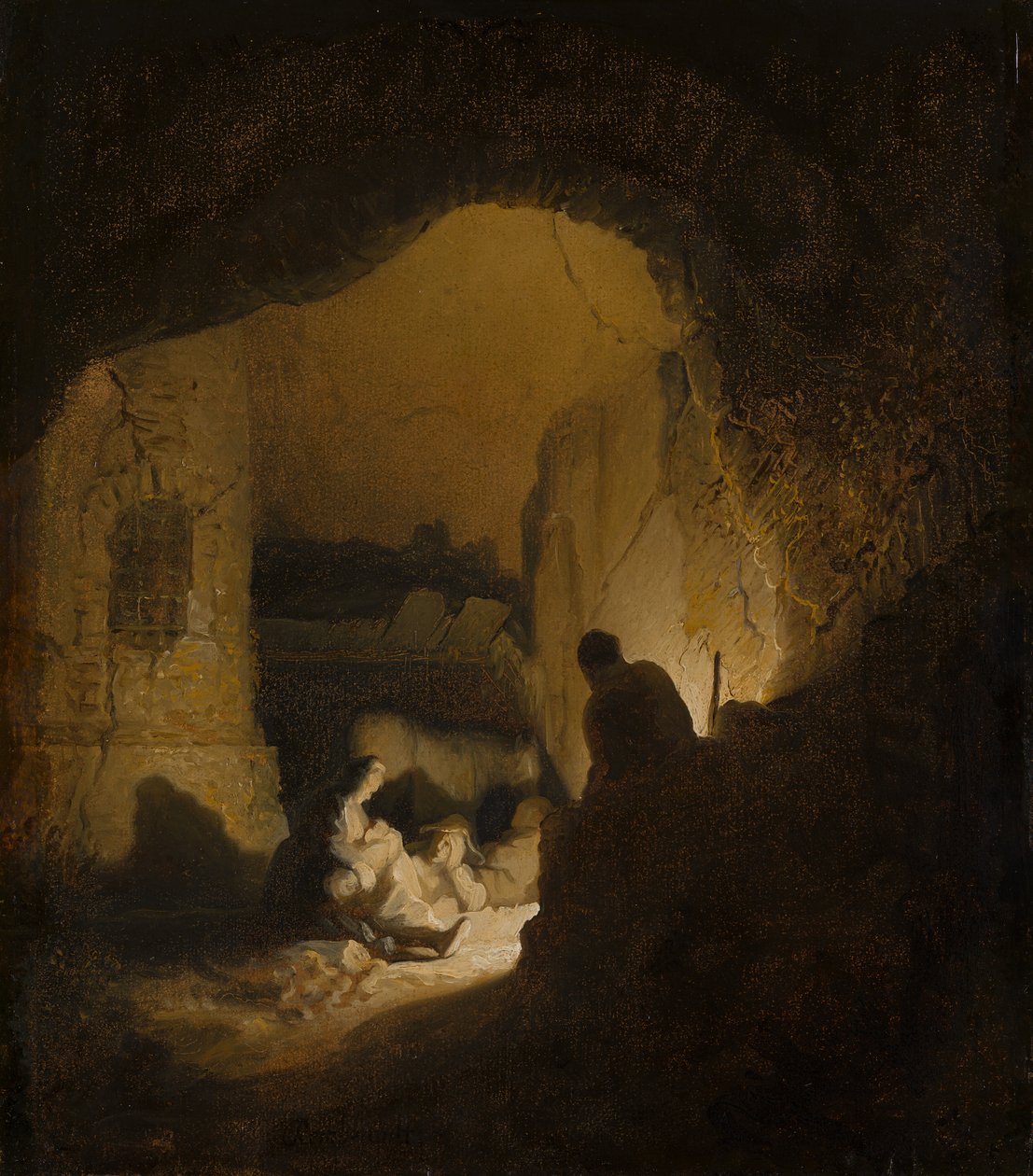 Utazók pihennek alkotó: Rembrandt van Rijn