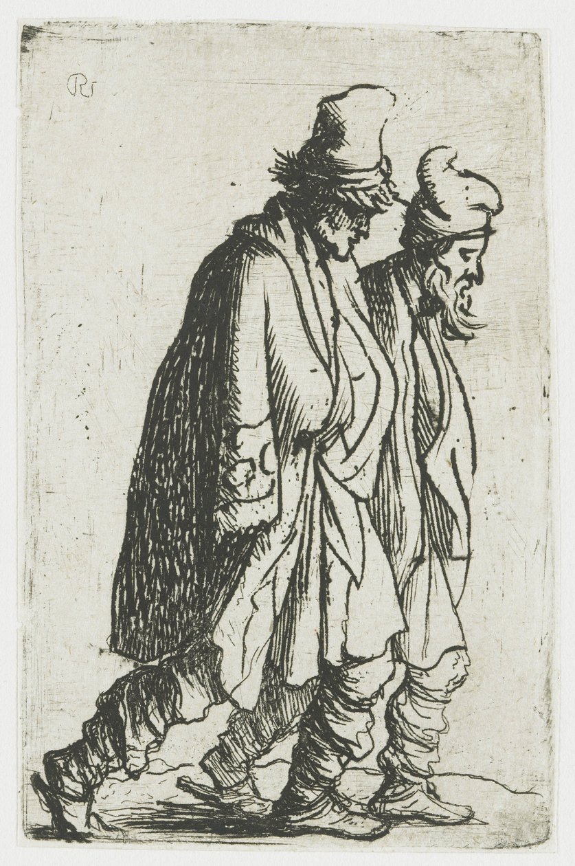 Két koldus alkotó: Rembrandt van Rijn