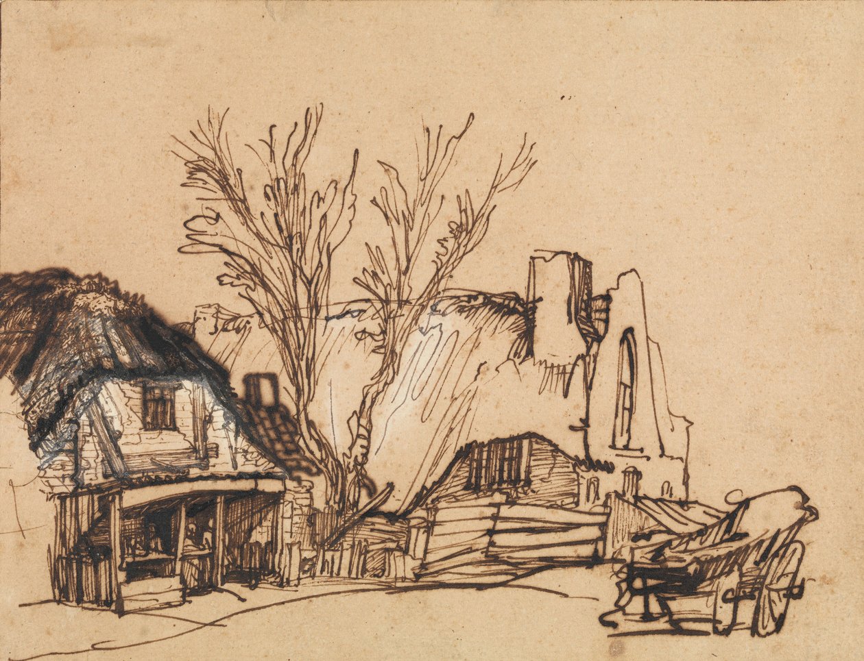 Két nyaraló, kb. 1636. alkotó: Rembrandt van Rijn