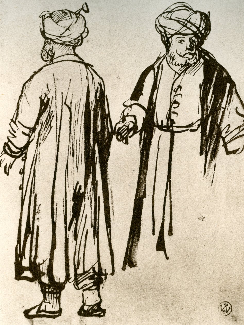 Két török sétál, 1913. alkotó: Rembrandt van Rijn
