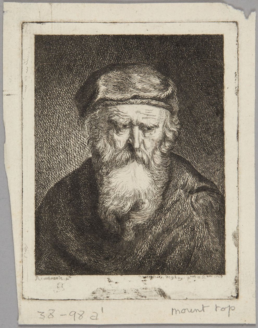 Melankolikus öregember alkotó: Rembrandt van Rijn