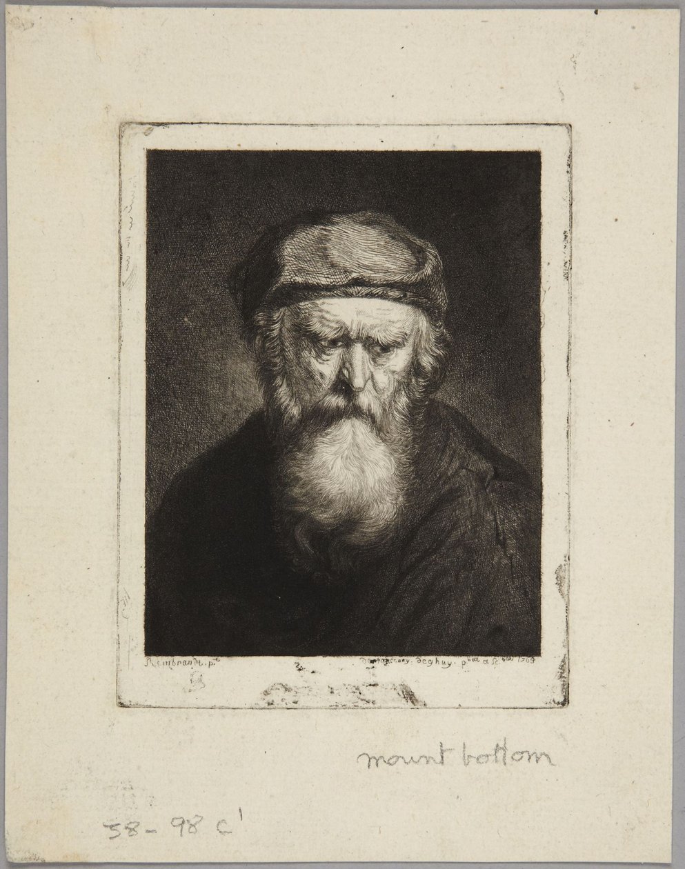 Melankolikus öregember alkotó: Rembrandt van Rijn