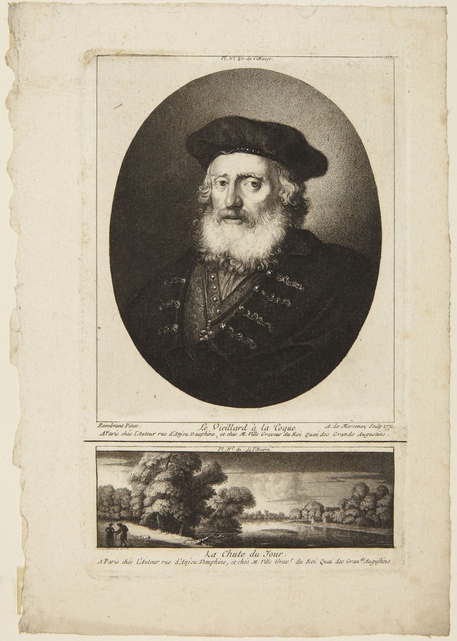 Öregember sapkában alkotó: Rembrandt van Rijn