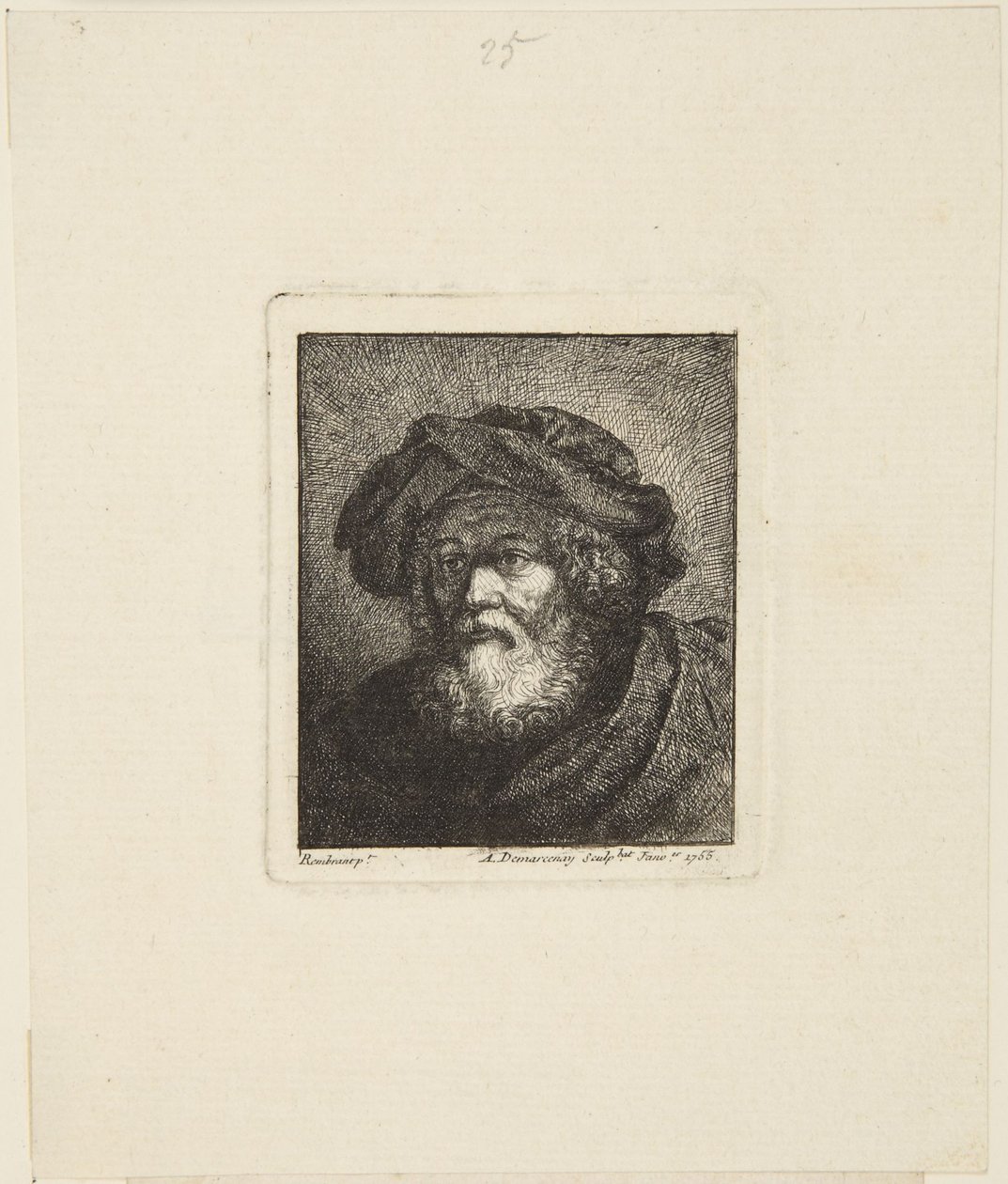 Öregember sapkában alkotó: Rembrandt van Rijn