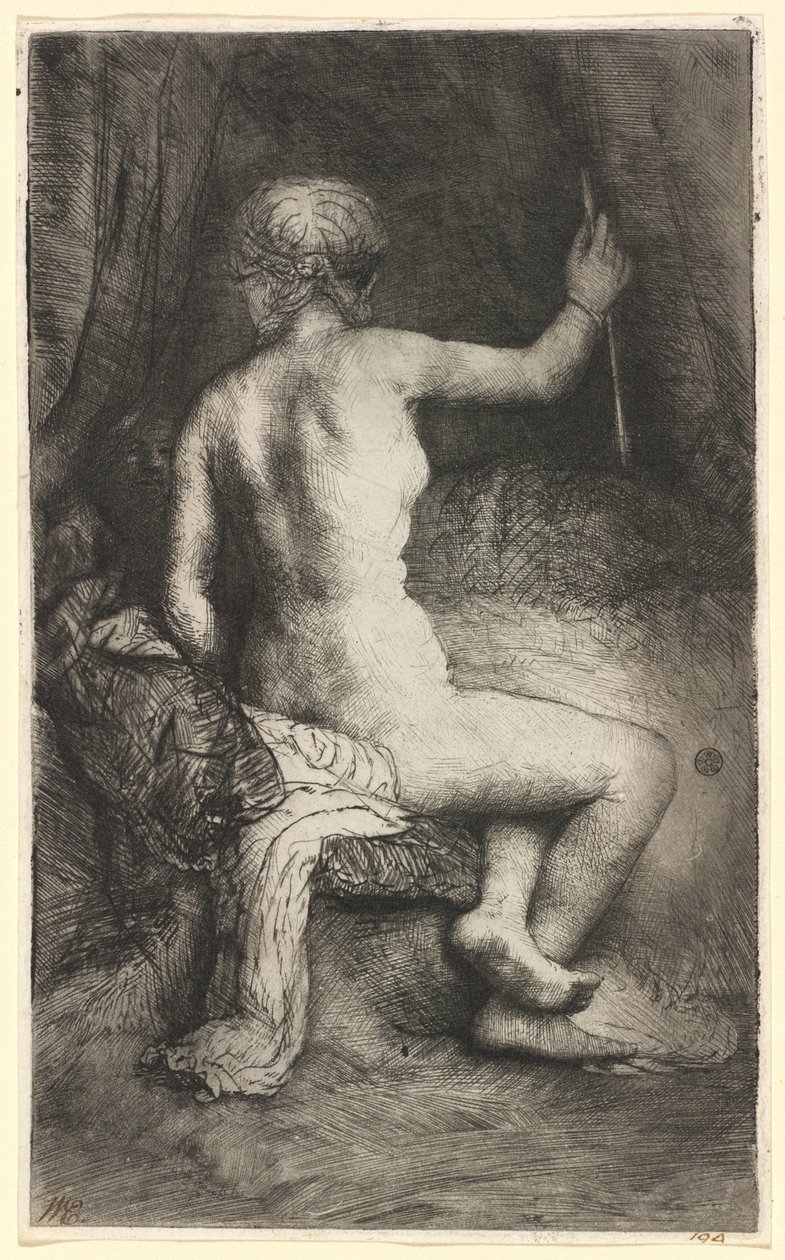 Nő a nyíllal alkotó: Rembrandt van Rijn