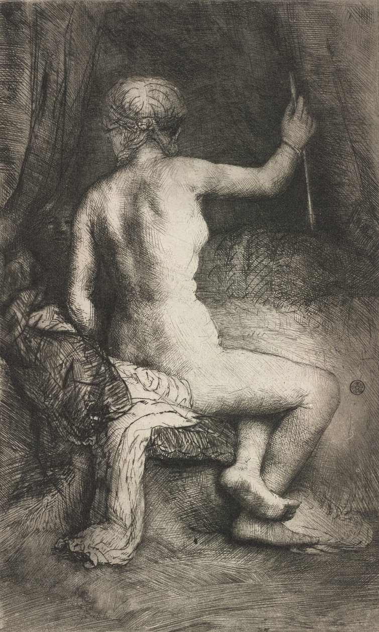 Nő a nyíllal, 1661. alkotó: Rembrandt van Rijn