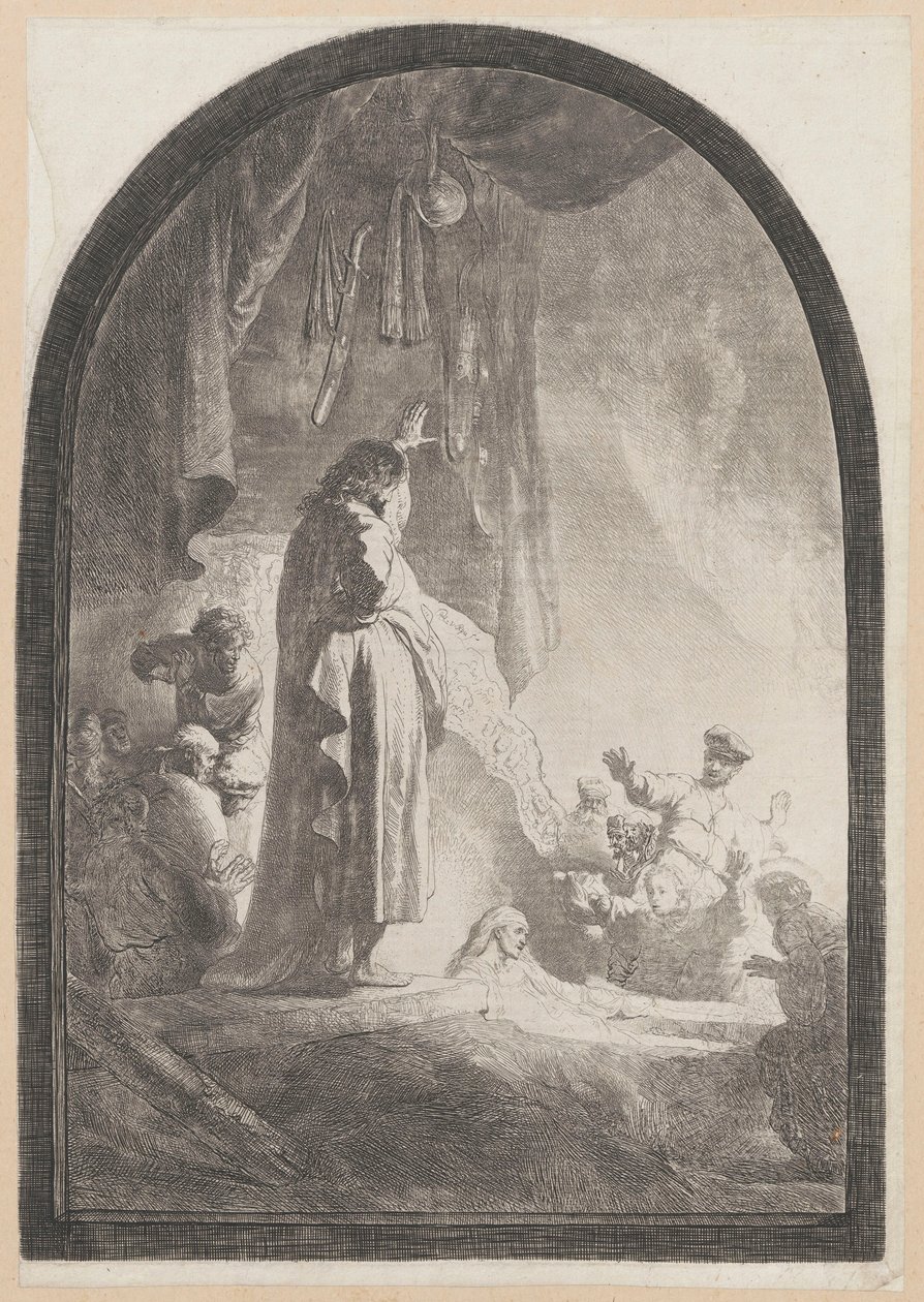 Lázár feltámasztása (nagy méretű táblakép) alkotó: Rembrandt van Rijn