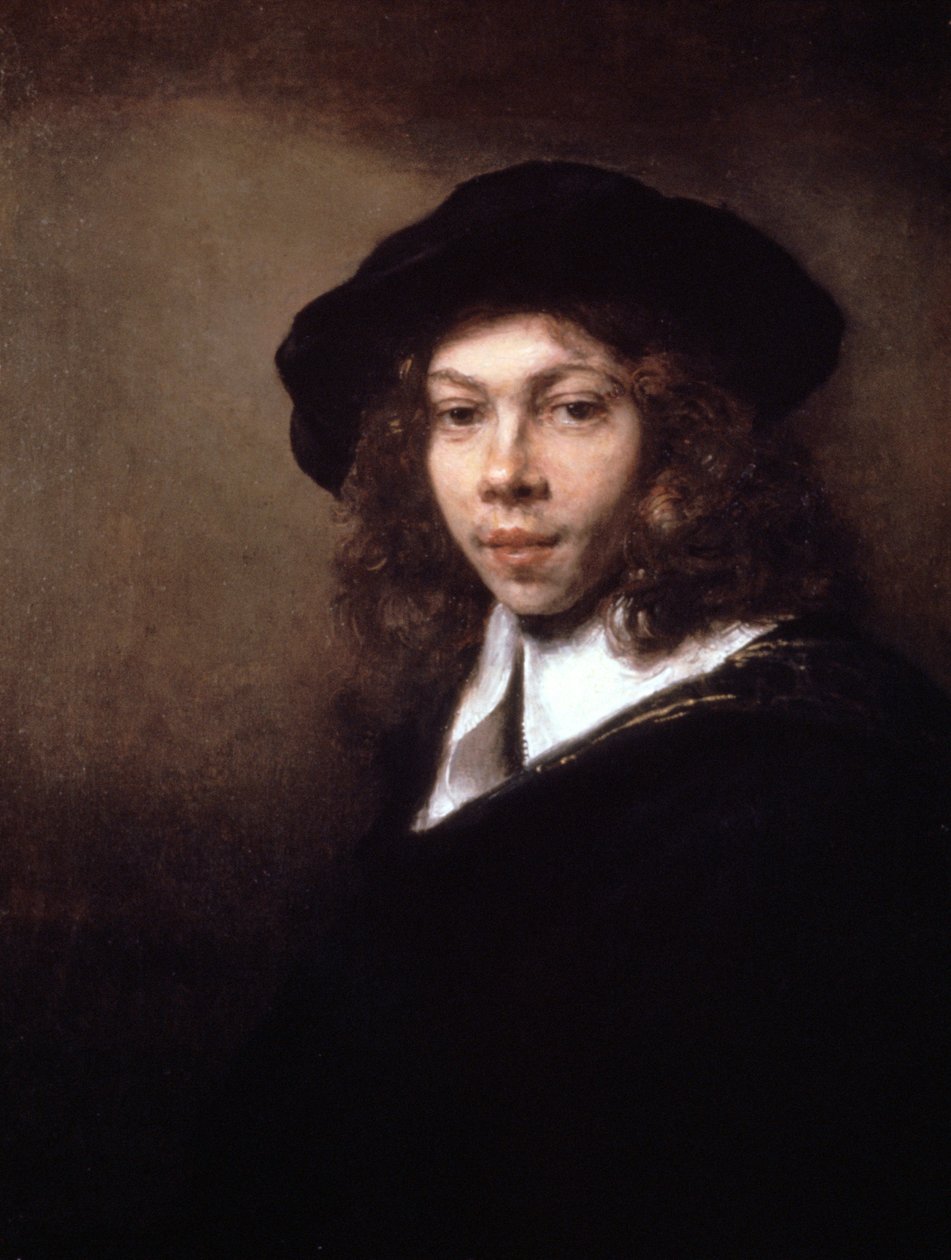 Fiatalok fekete sapkában, 1666 alkotó: Rembrandt van Rijn