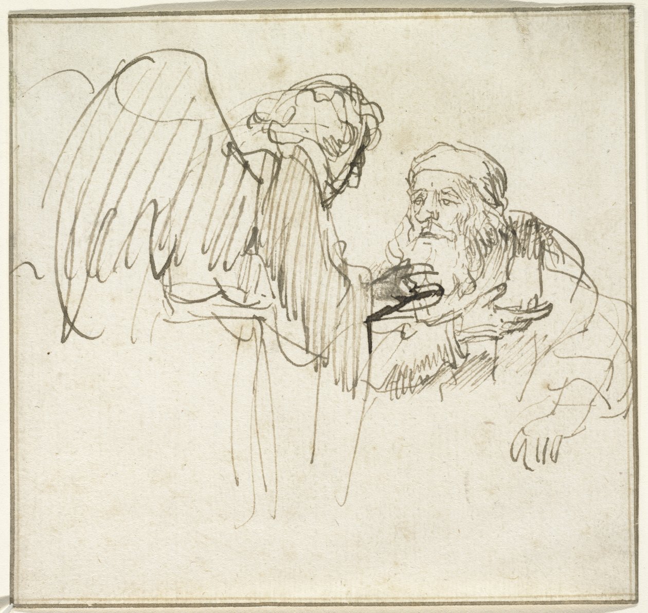 Zakariás és az angyal, 1635 körül alkotó: Rembrandt van Rijn