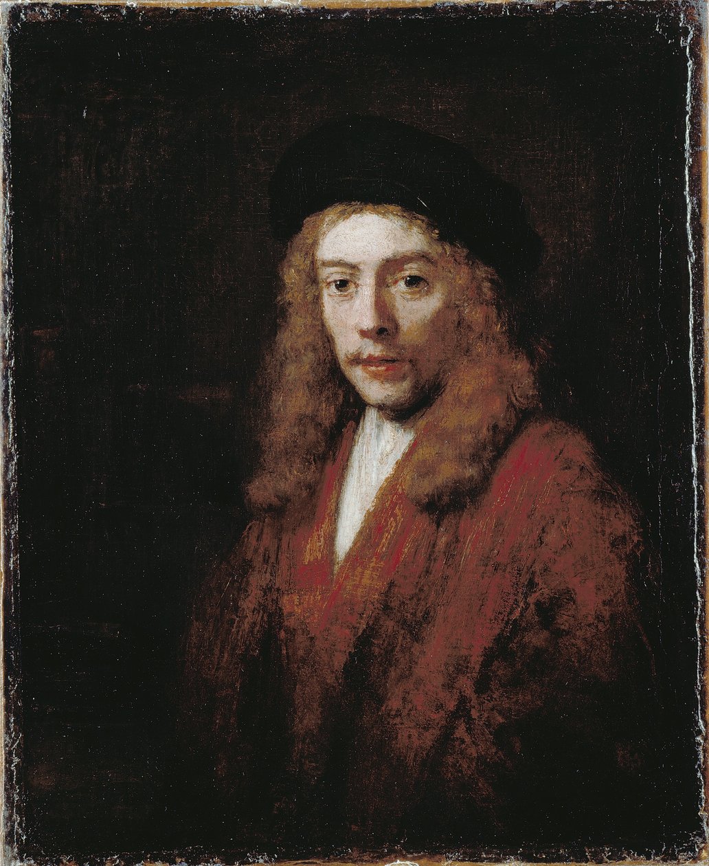 Egy fiatalember, talán a művészek, Titusz alkotó: Rembrandt van Rijn