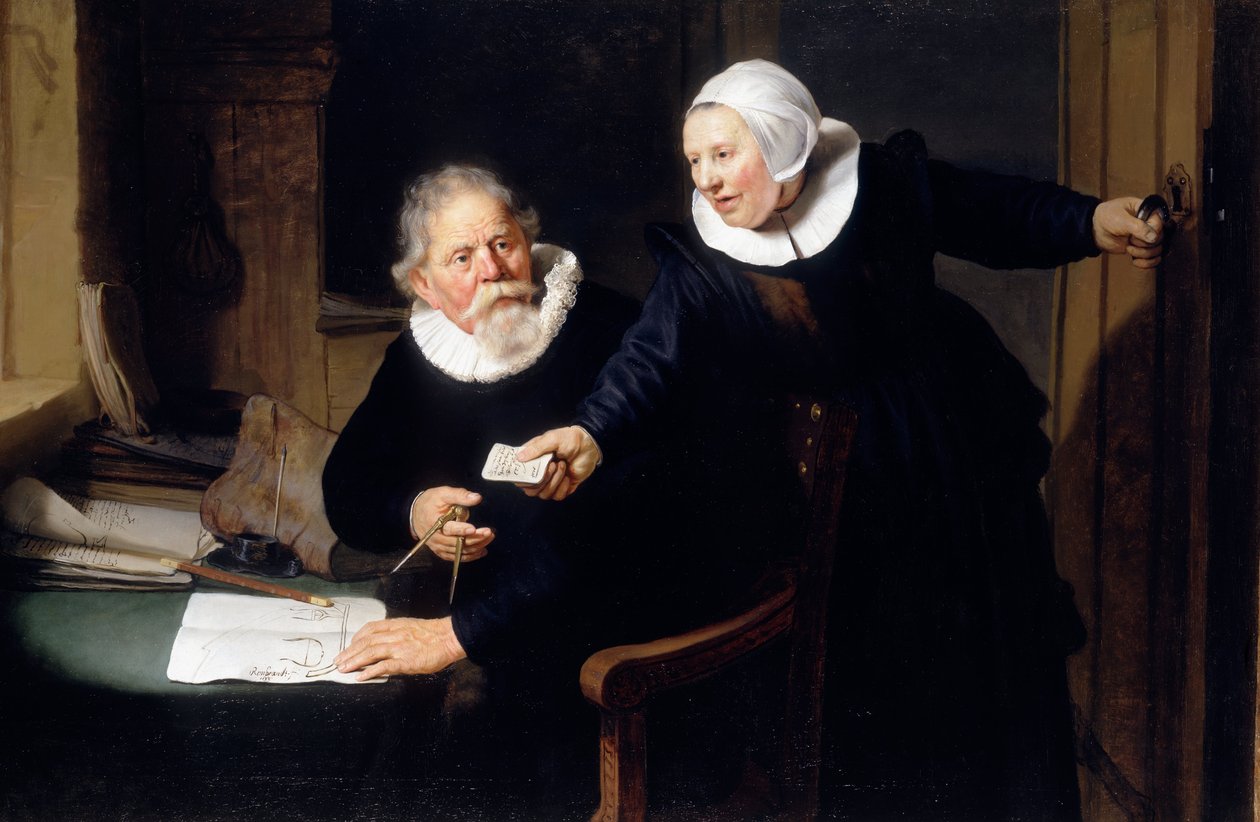 A hajóépítő és felesége alkotó: Rembrandt van Rijn