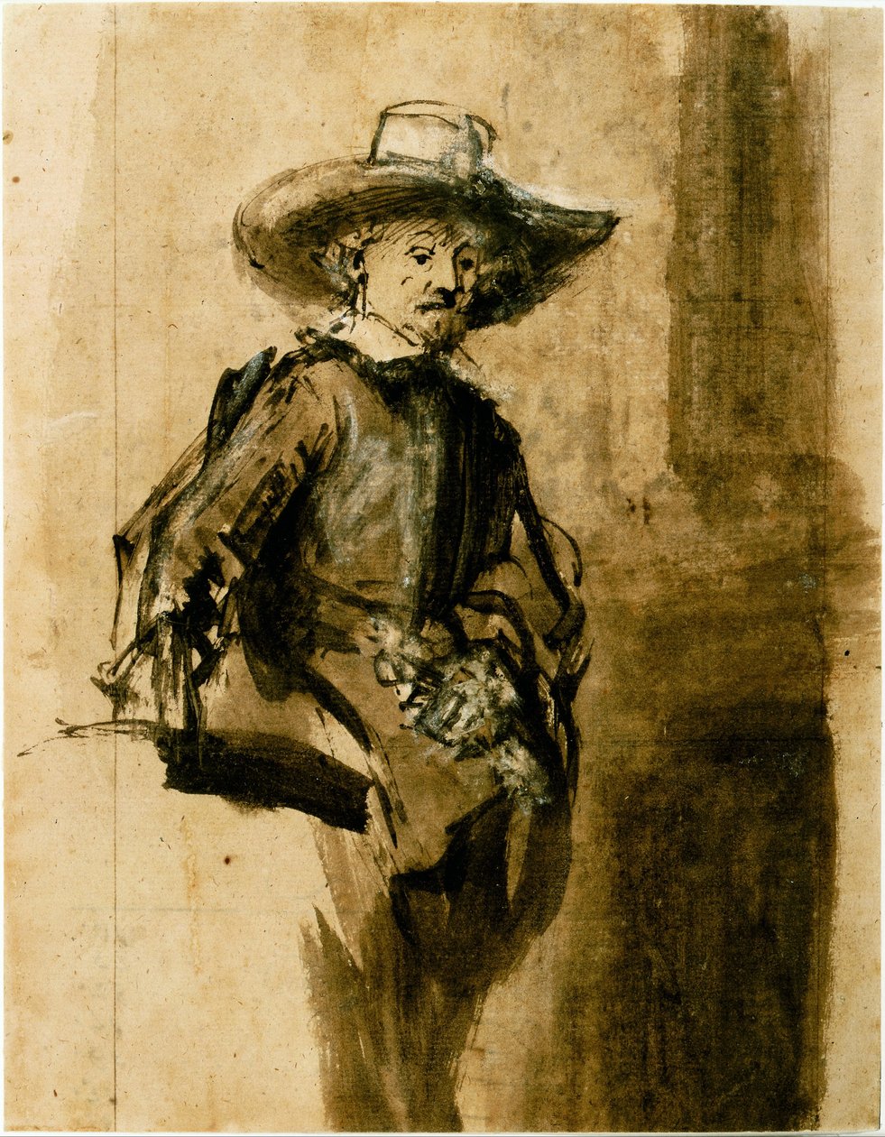 Tanulmány az egyik szindróma, Volkert Jansz. alkotó: Rembrandt van Rijn