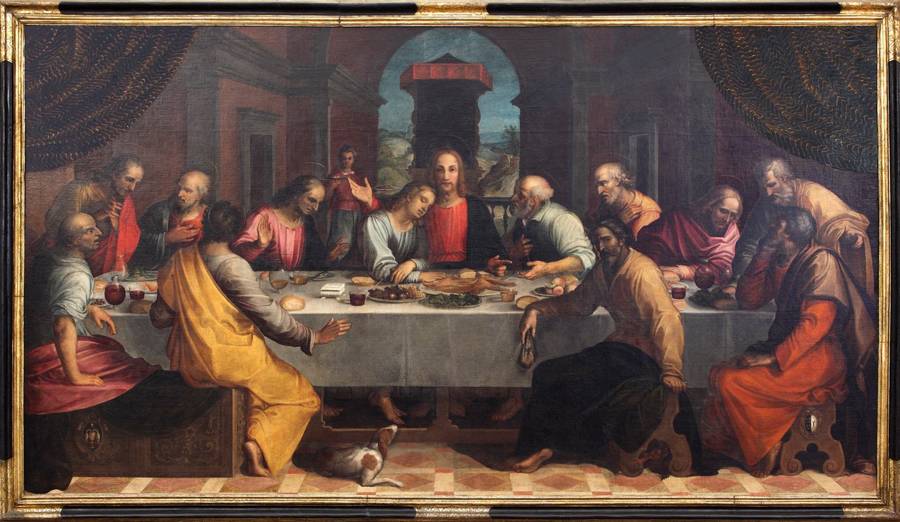 Az utolsó vacsora, 1604. alkotó: Remigio Cantagallina