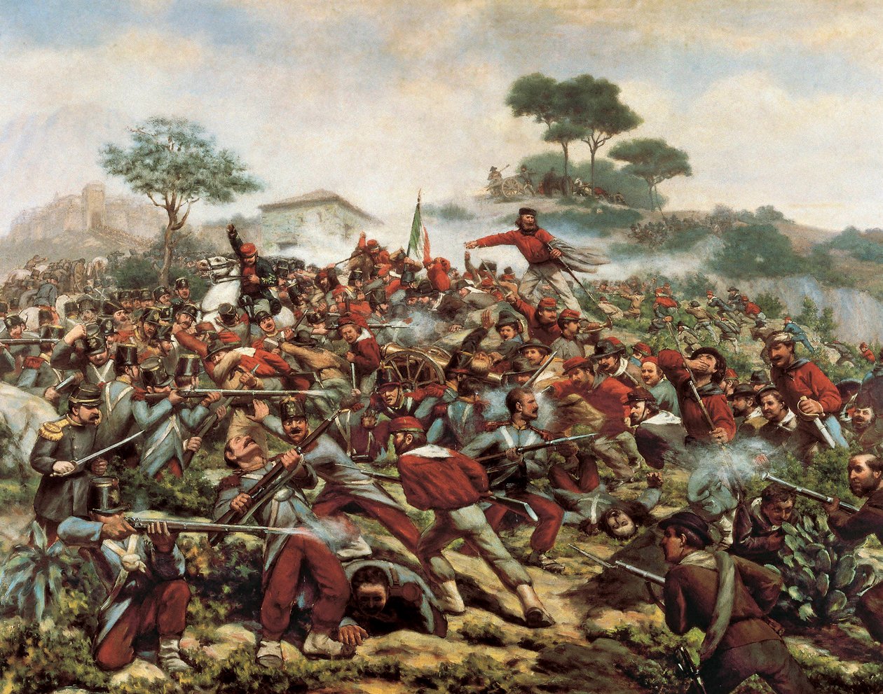 Giuseppe Garibaldi a calatafimi csatában, május 15-én alkotó: Remigio Legat