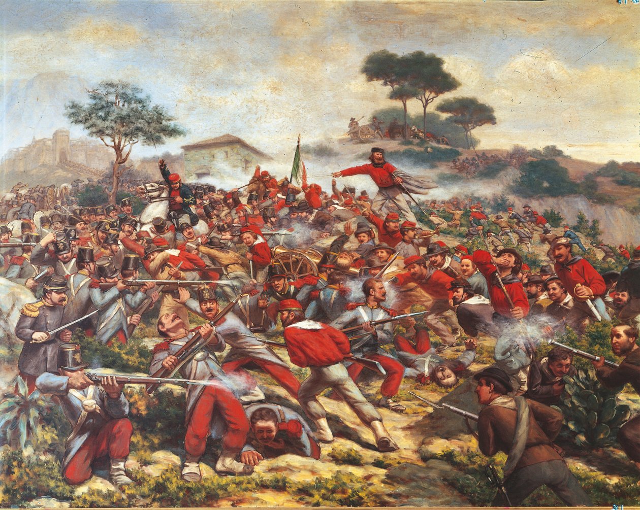 Giuseppe Garibaldi a calatafimi csatában alkotó: Remigio Legat